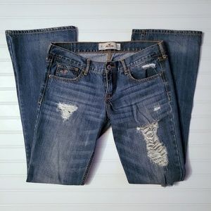 Hollister Distressed Bootcut Jeans